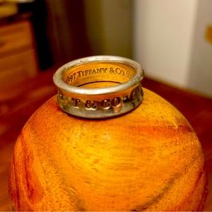 Tiffany Sterling Silver 1837 Ring Band-size 7